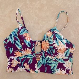 FLORAL bikini top